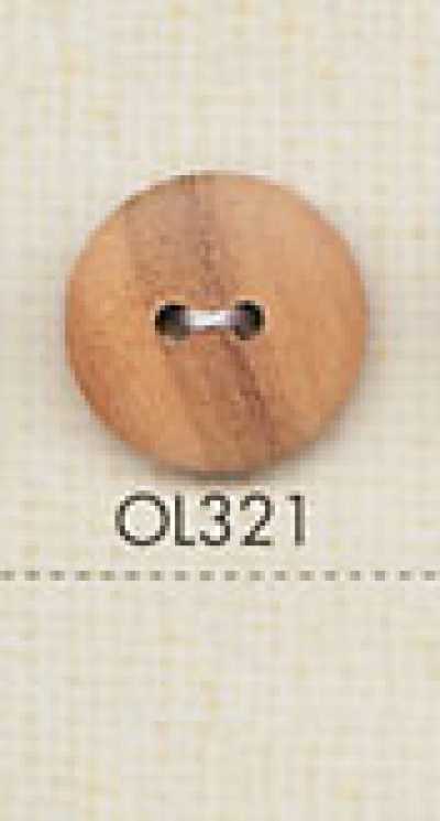OL321 Cúc 2 Lỗ Bằng Gỗ Tự Nhiên