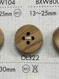 OL322 Cúc 4 Lỗ Bằng Gỗ Chất Liệu Tự Nhiên DAIYA BUTTON Ảnh phụ