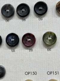 OP141 Cúc Polyester 4 Lỗ Giống Lông Trâu DAIYA BUTTON Ảnh phụ