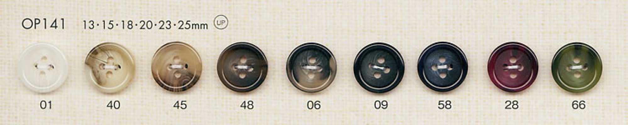 OP141 Cúc Polyester Giả Sừng Trâu 4 Lỗ