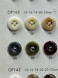 OP163 Cúc Polyester 4 Lỗ Hình Con Trâu Thanh Lịch DAIYA BUTTON Ảnh phụ