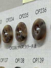 OP235 Cúc Polyester 4 Lỗ Bóng Như Lông Trâu DAIYA BUTTON Ảnh phụ