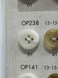 OP238 Cúc Polyester 4 Lỗ Mờ Giống Lông Trâu DAIYA BUTTON Ảnh phụ