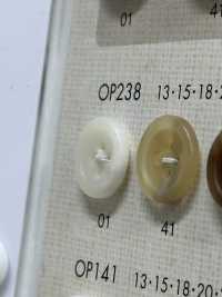 OP238 Cúc Polyester 4 Lỗ Mờ Giống Lông Trâu DAIYA BUTTON Ảnh phụ