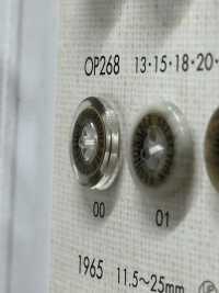 OP268 Cúc 4 Lỗ Nhựa Resin Polyester/đồng Thau DAIYA BUTTON Ảnh phụ