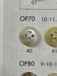 OP70 Cúc Polyester 4 Lỗ Hình Vỏ Rùa Thanh Lịch DAIYA BUTTON Ảnh phụ