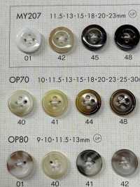 OP70 Cúc Polyester 4 Lỗ Hình Vỏ Rùa Thanh Lịch DAIYA BUTTON Ảnh phụ