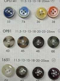 OP81 Cúc Polyester 4 Lỗ Hình Vỏ Rùa đầy Màu Sắc DAIYA BUTTON Ảnh phụ
