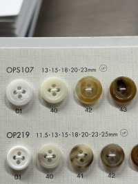 OPS107 Cúc Polyester 4 Lỗ Hình Con Trâu Sang Trọng Thanh Lịch DAIYA BUTTON Ảnh phụ