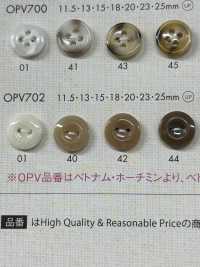 OPV702 Cúc Polyester 2 Lỗ đơn Giản Và Thanh Lịch Cho áo Sơ Mi Và áo Kiểu DAIYA BUTTON Ảnh phụ