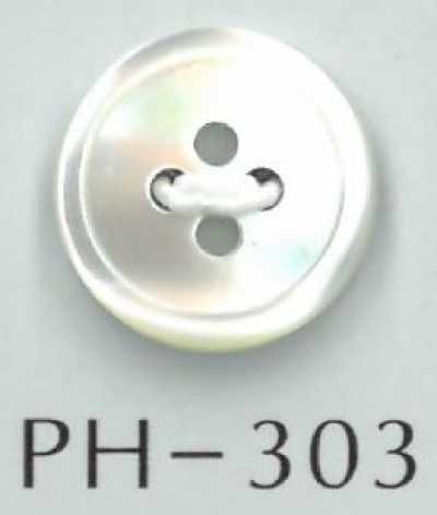 PH303 Cúc Vỏ Trai 4 Lỗ Có Viền Mỏng