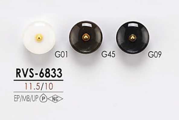 RVS6833 Cúc Bi Kim Loại Kiểu Pin Curl Dùng Cho Nhuộm