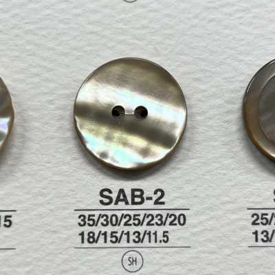 SAB2 Cúc 2 Lỗ Bóng Làm Từ Vỏ Trai/sò/xà Cừ Tự Nhiên