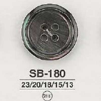 SB180 Cúc 4 Lỗ Làm Từ Ngọc Trai đen