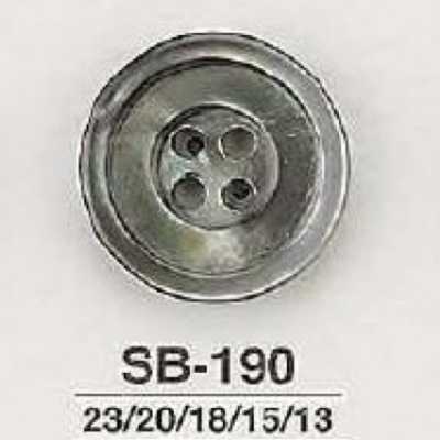 SB190 Cúc 4 Lỗ Làm Từ Ngọc Trai đen