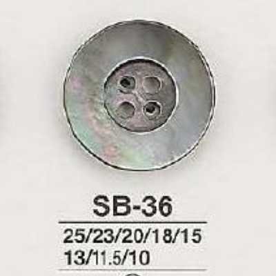 SB36 Cúc 4 Lỗ Bằng Ngọc Trai đen