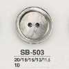 SB503 Cúc 2 Lỗ Mặt Trước Bằng Ngọc Trai đen