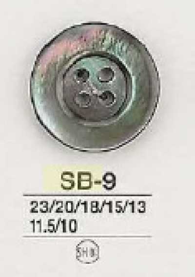 SB9 Cúc 4 Lỗ Bằng Ngọc Trai đen