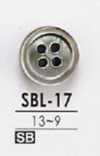 SBL17 Cúc 4 Lỗ Mặt Trước Bằng Ngọc Trai đen, Không Màu
