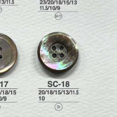 SC18 Cúc Bóng 4 Lỗ Làm Từ Vỏ Trai/sò/xà Cừ Tự Nhiên