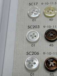 SC203 NÚT DAIYA Chống Va đập HYPER DURABLE "" Cúc Polyester Giống Vỏ Trai/sò/xà Cừ Series "" DAIYA BUTTON Ảnh phụ