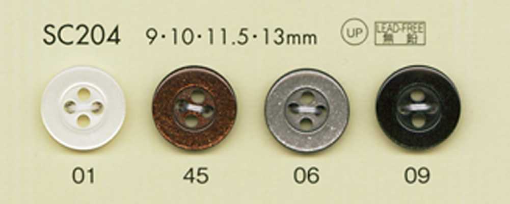SC204 DAIYA BUTTONS Dòng HYPER DURABLE Chống Va đập "" Nút Polyester Giả Xà Cừ ""