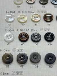 SC205 NÚT DAIYA Chống Va đập HYPER DURABLE "" Cúc Polyester Giống Vỏ Trai/sò/xà Cừ Series "" DAIYA BUTTON Ảnh phụ