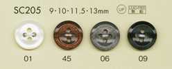 SC205 DAIYA BUTTONS Series HYPER DURABLE Chống Va đập, Cúc Polyester Giả Vỏ Trai