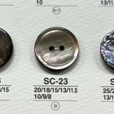 SC23 Cúc Vỏ Trai/sò/xà Cừ Tự Nhiên, 2 Lỗ Mặt, Bóng