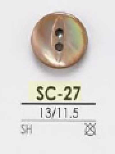 SC27 Cúc 2 Lỗ Bằng Vỏ Trai/sò/xà Cừ