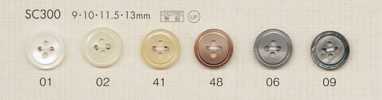 SC300 DAIYA BUTTONS Cúc Polyester Giả Vỏ Trai