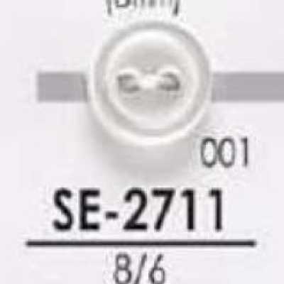 SE2711 Cúc 2 Lỗ Mặt Bằng Nhựa Resin Polyester