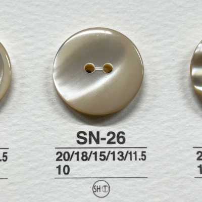 SN26 Cúc Bóng 2 Lỗ Làm Từ Chất Liệu Tự Nhiên, Vỏ Trai Takase