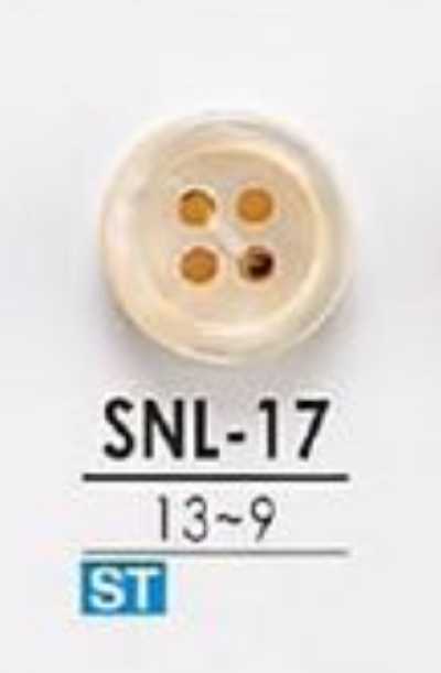 SNL17 Cúc 4 Lỗ Làm Từ Vỏ Takase, Không Màu