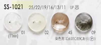 SS1021 Cúc 2 Lỗ Bằng Nhựa Resin Polyester