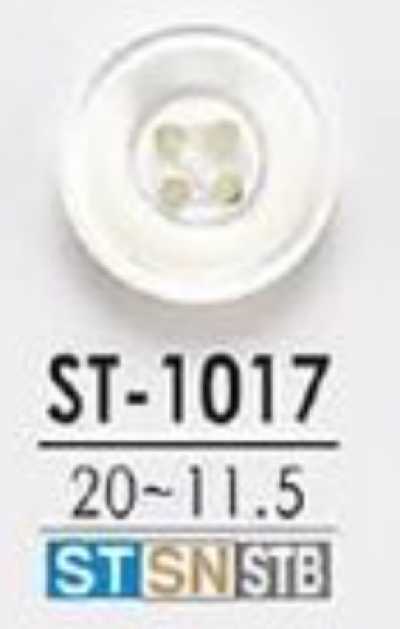 ST1017 Nút Làm Từ Vỏ Trai Takase, 4 Lỗ Mặt, Bóng