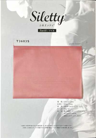 T3603S Vải Lót Polyester Siluetti Dệt Chéo