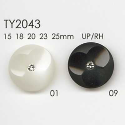 TY2043 Cúc Làm Từ Nhựa Polyester/đá đính