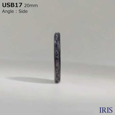 USB17 Chất Liệu Tự Nhiên, Ngọc Trai đen, Mặt Trước Có 4 Lỗ, Cúc Bóng IRIS Ảnh phụ