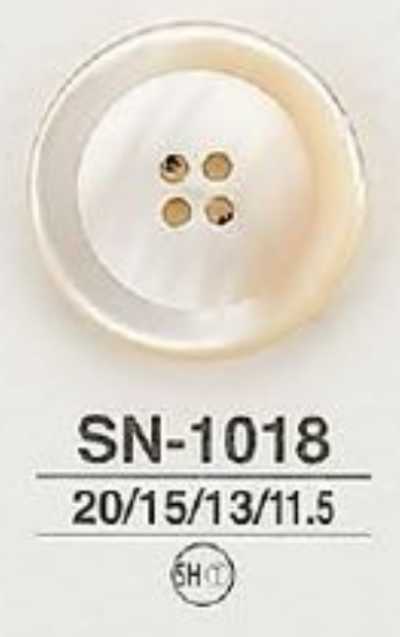 SN1018 Cúc 4 Lỗ Xuyên Mặt, Bóng, Làm Từ Vỏ Trai Takase