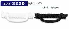 472-3220 Dây Cài Khuy Loại Nylon Woolly Dạng Ngang Dài 37mm (Số Lượng 10)