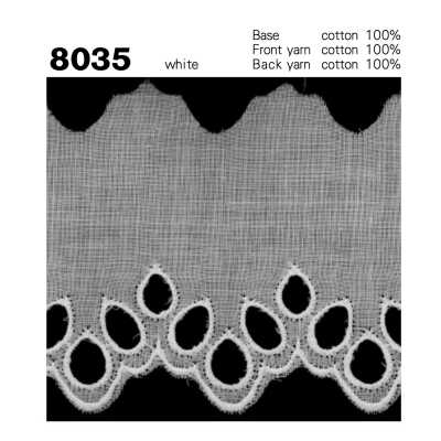 8035 Đăng Ten Cotton Bản Hẹp