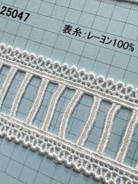 25047 Ren / Đăng Ten Hóa Học Chiều Rộng Hẹp Kyowa Lace Ảnh phụ