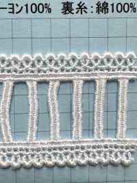 25047 Ren / Đăng Ten Hóa Học Chiều Rộng Hẹp Kyowa Lace Ảnh phụ