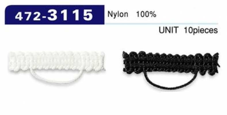 472-3115 Dây Cài Khuy Kiểu Dây Bện, Dạng Ngang Dài 30mm (Số Lượng 10)