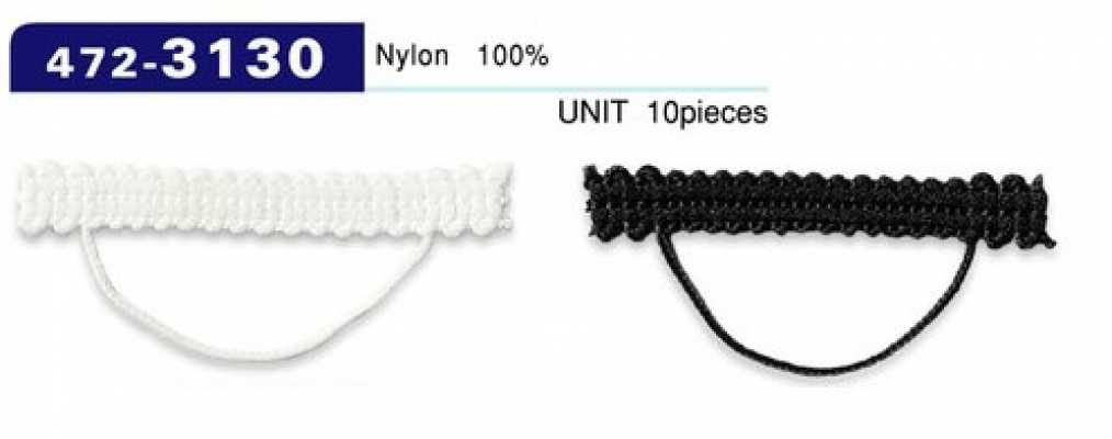 472-3130 Dây Cài Khuy Kiểu Dây Bện, Dạng Ngang Dài 45mm (Số Lượng 10)