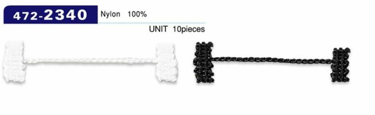472-2340 Dây Cài Khuy Cố định Vải Lót, Kiểu Dây Xích, Tổng Chiều Dài 58mm (Số Lượng 10)