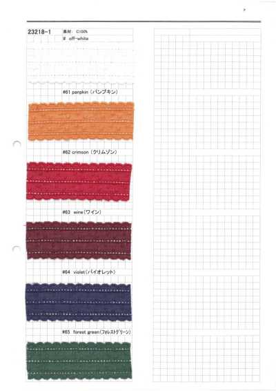 23218-1 Ren / Đăng Ten Mảnh Bằng Cotton