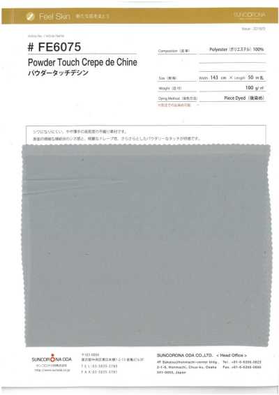 FE6075 Lụa Crepe De Chine Mềm Mịn Như Phấn