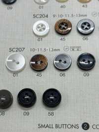SC207 NÚT DAIYA Chống Va đập HYPER DURABLE "" Cúc Polyester Giống Vỏ Trai/sò/xà Cừ Series "" DAIYA BUTTON Ảnh phụ